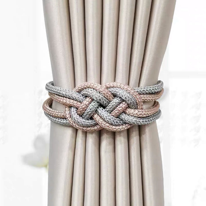 Decorative curtain tieback with braided design Kalsten
