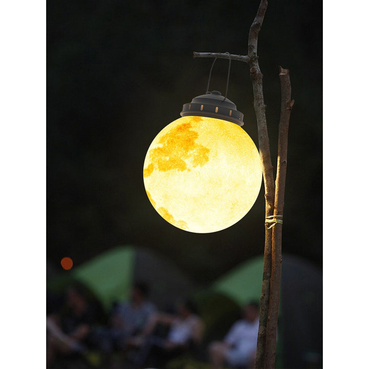 Moon-Shaped Outdoor Hanging Lantern