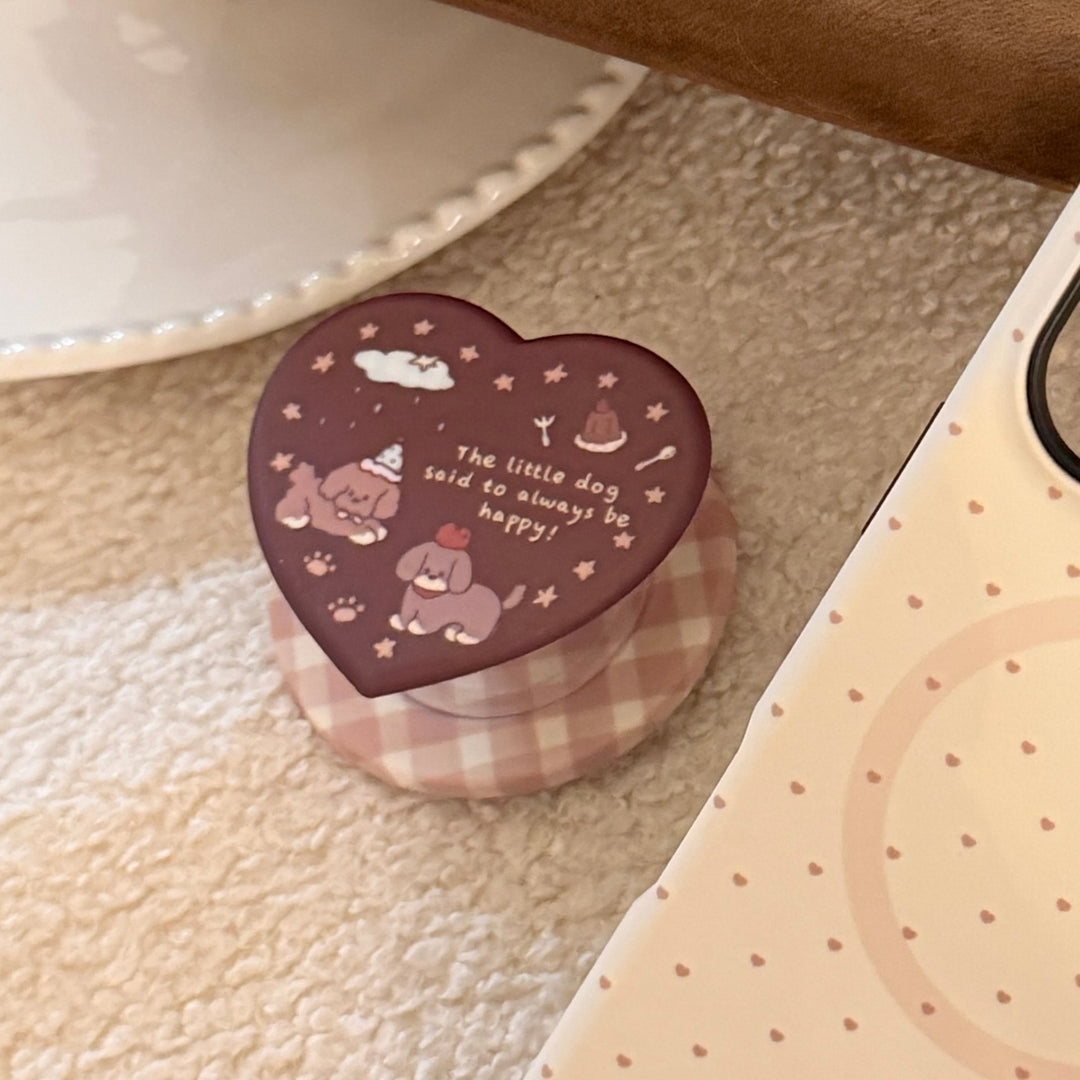 Heart-shaped cosmetic box with cute dog design Kalsten