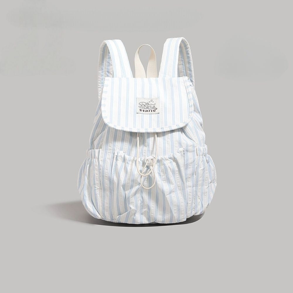 Leisure Backpack in Playful Striped Design Kalsten
