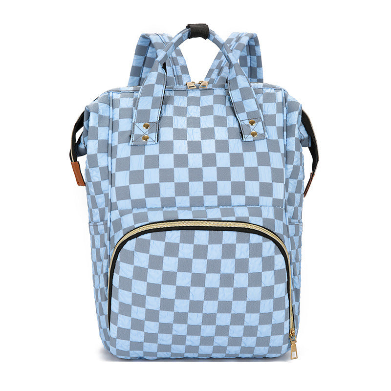 Checkered Patterned Backpack Kalsten