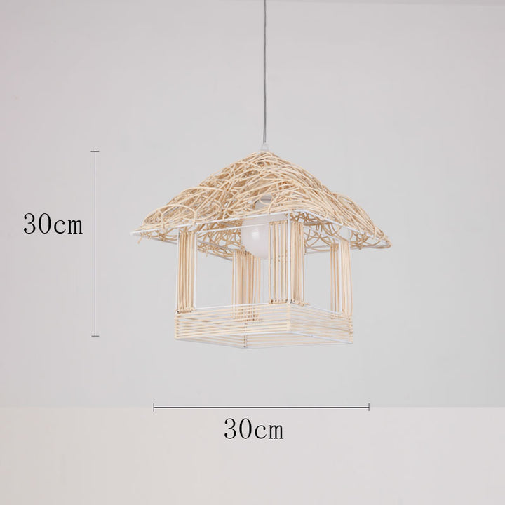 Organic Woven Pendant Light