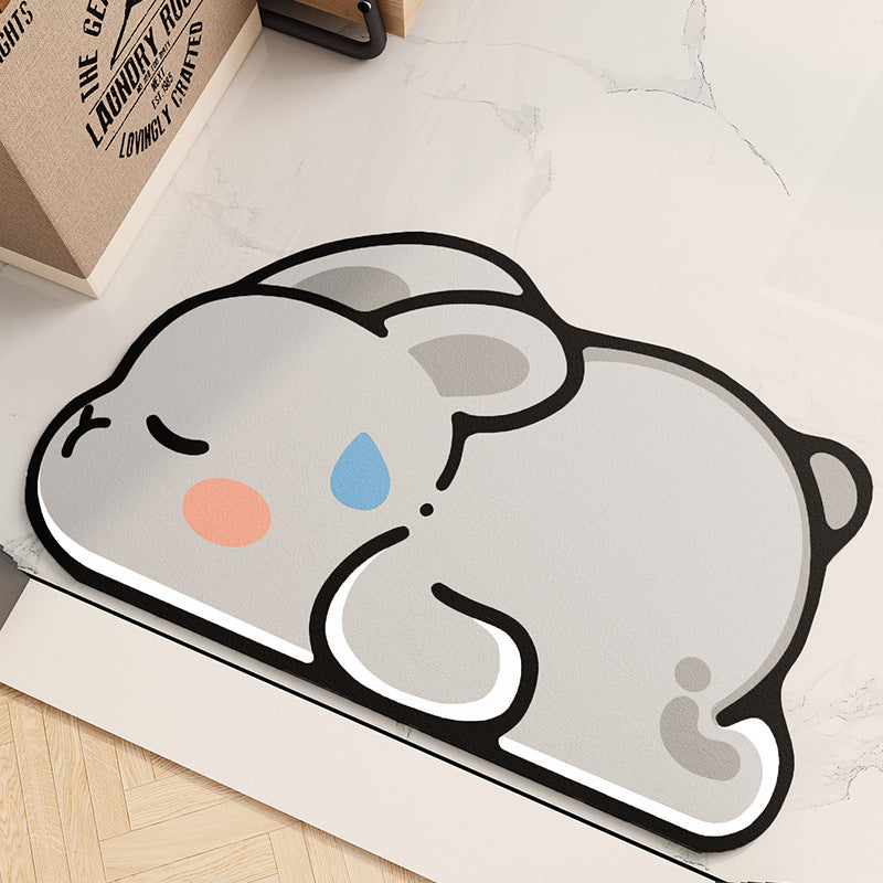 Cute Bunny Door Mat Kalsten