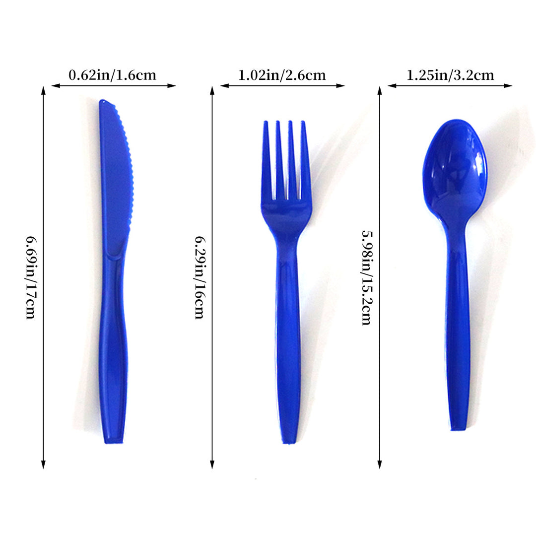 Unisex nan robust disposable forks made of food-safe plastic for dessert and party plates Kalsten