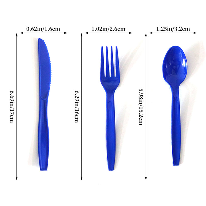 Unisex nan robust disposable forks made of food-safe plastic for dessert and party plates Kalsten