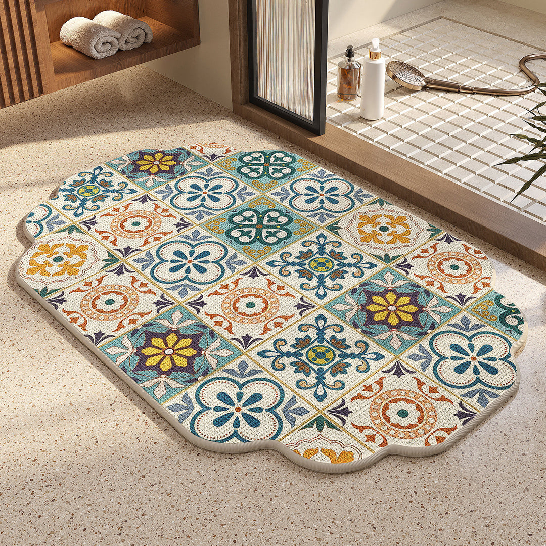 Vintage Mosaic Bath Mat