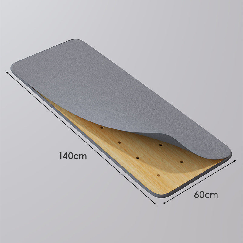 Large Perforated Bamboo Shelf Panel with Ventilated Slatted Design