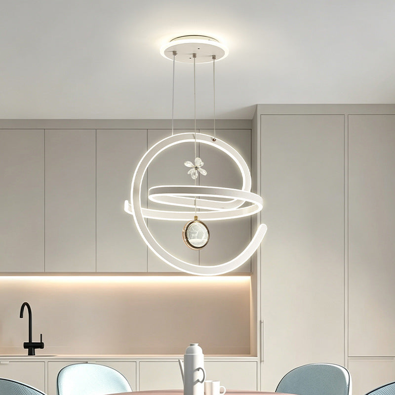 Modern Spiral LED Pendant Light
