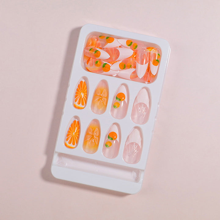 Premium Press-On Nail Set with Decorative Accents Kalsten