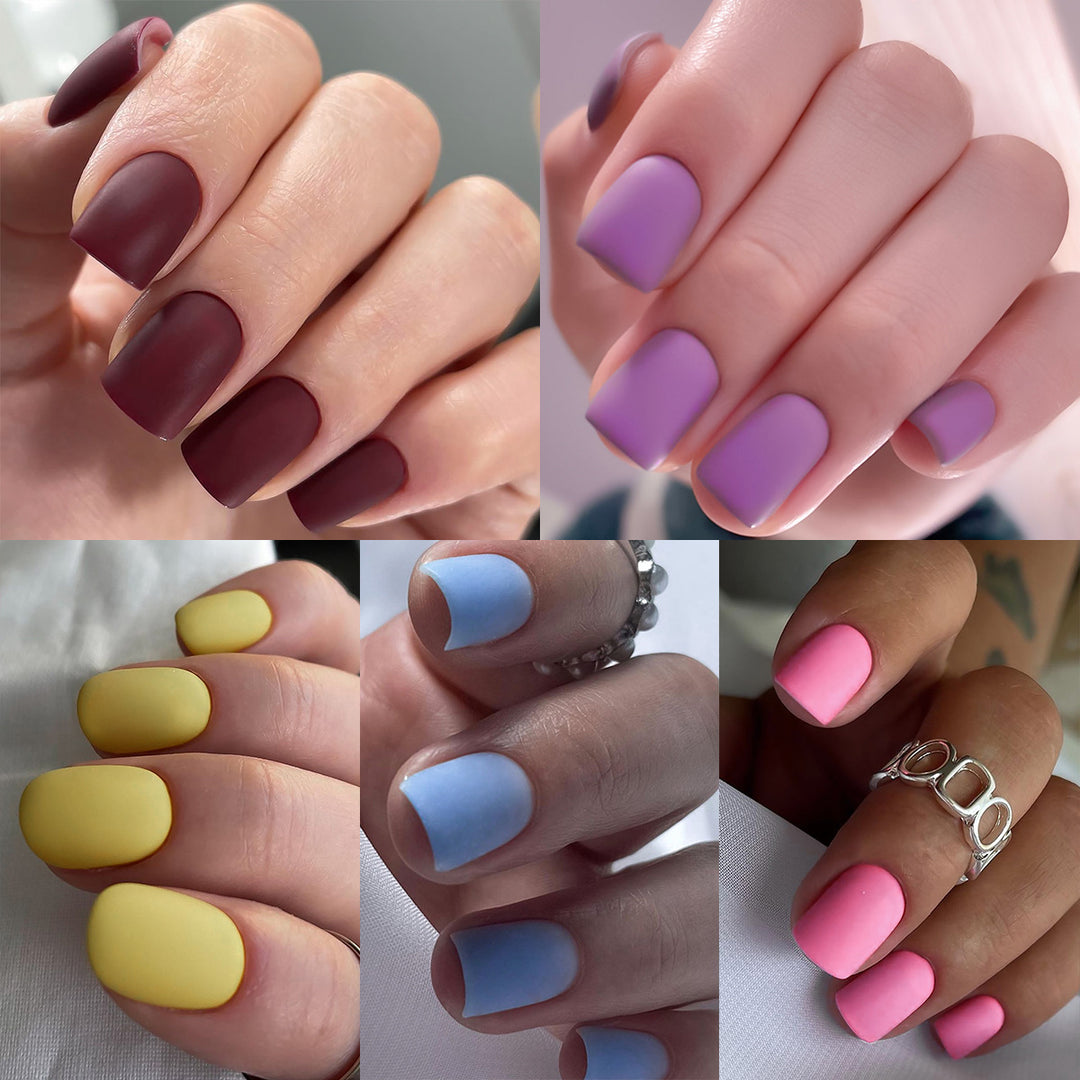 Matt lacquered nail art Kalsten
