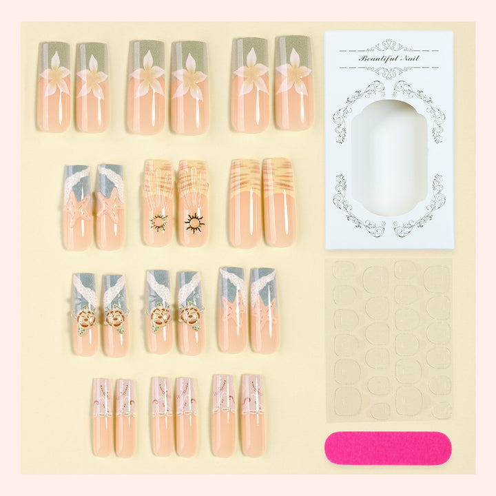 Creative Themed Press-On Nail Art Set kalsten