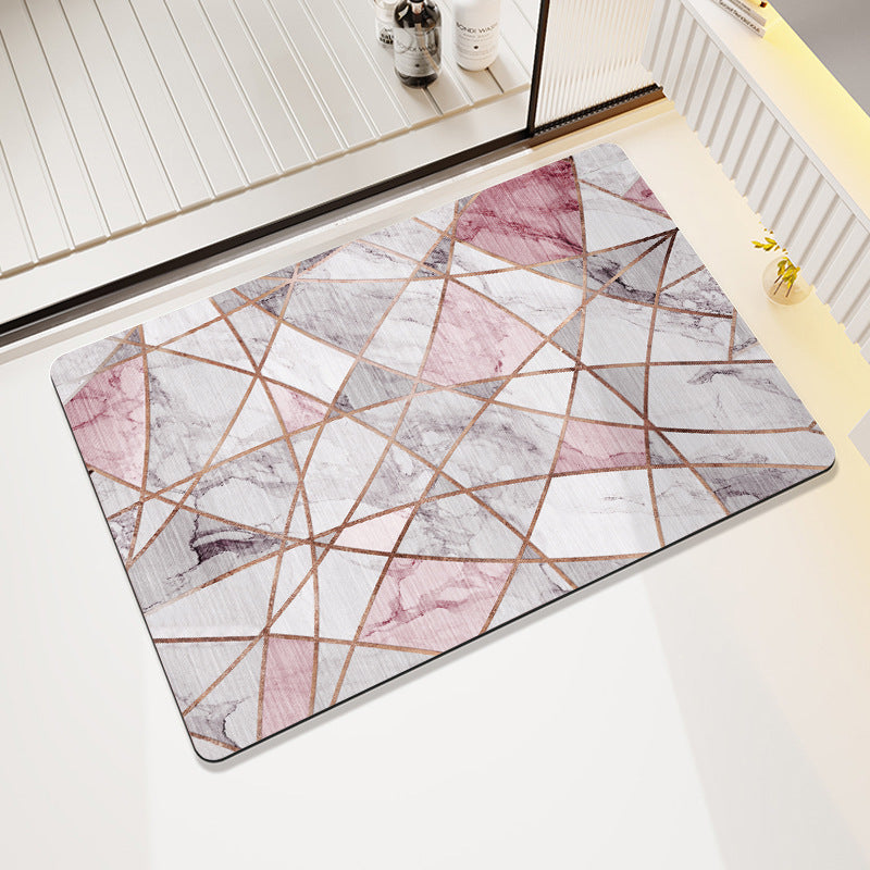 Abstract Geometric Pattern Bath Mat Kalsten