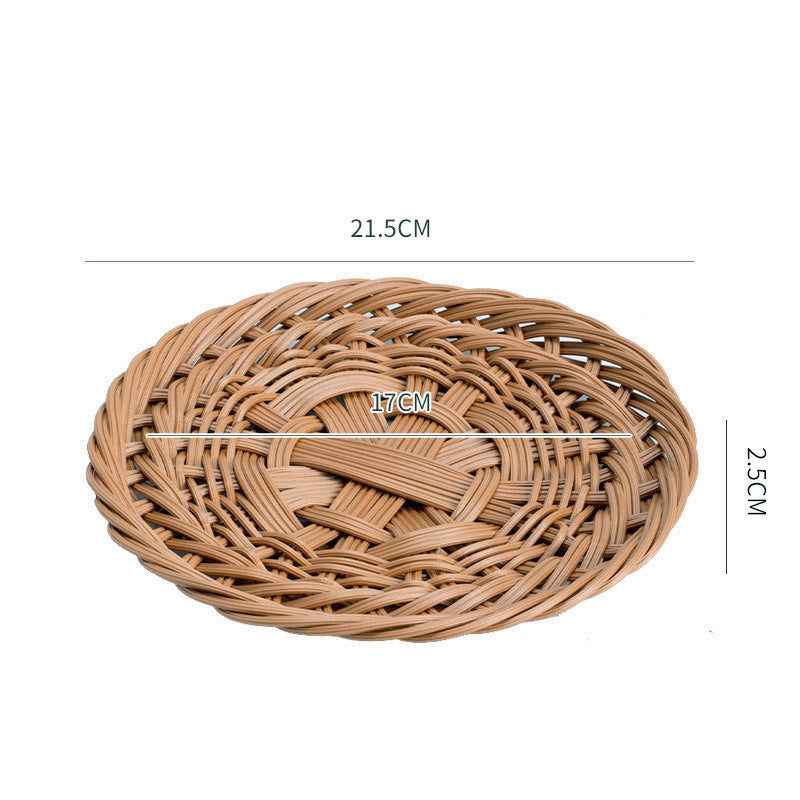 Decorative Oval Woven Serving Tray Kalsten