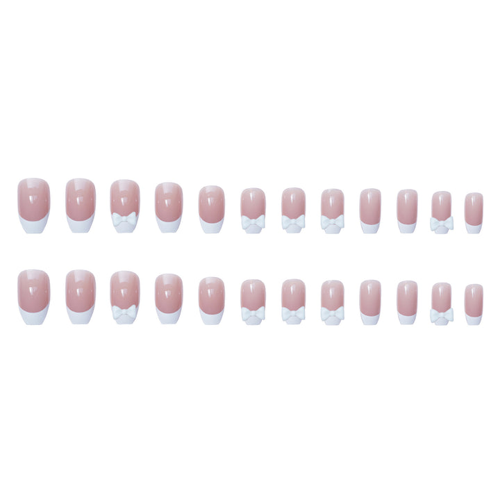 Decorative Bow Accent Press-On Nails
