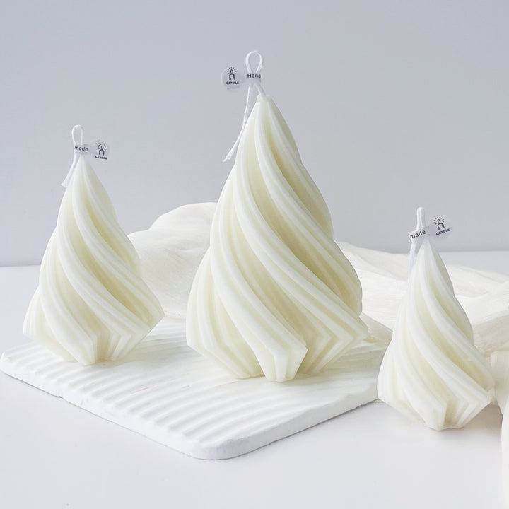 Swirl-Shaped Decorative Candle
