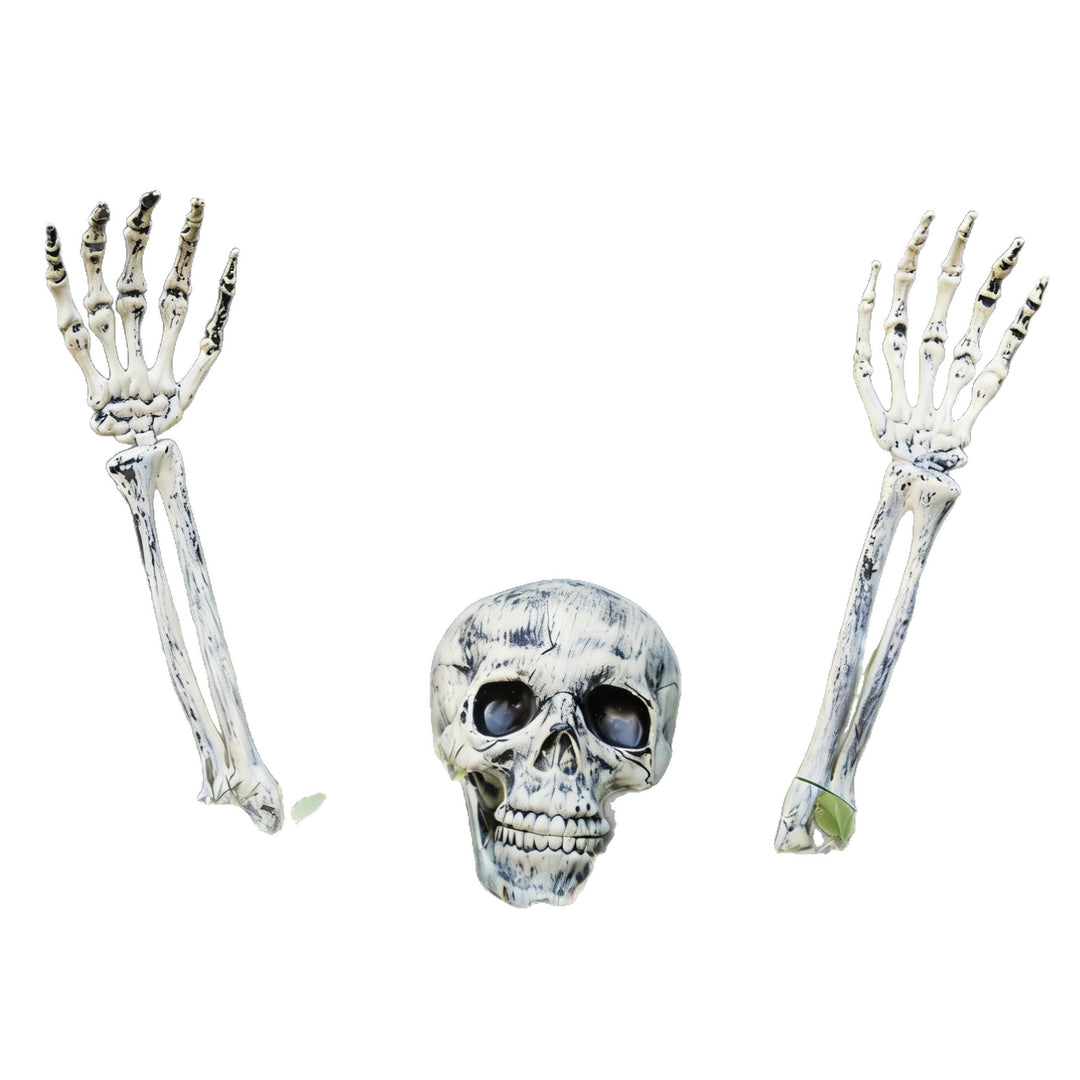 Creepy skeleton garden stakes