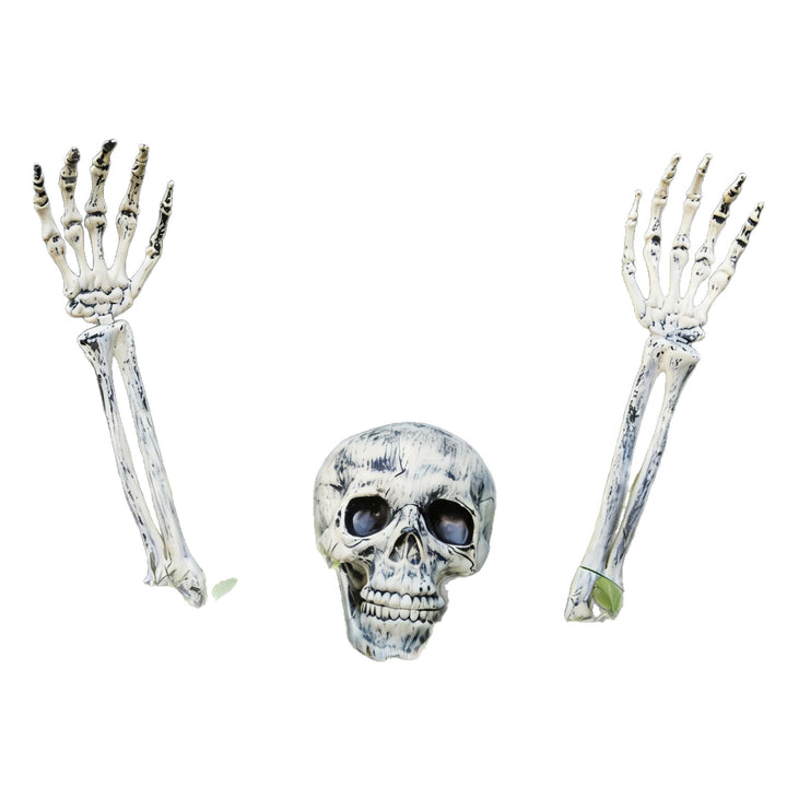 Creepy skeleton garden stakes