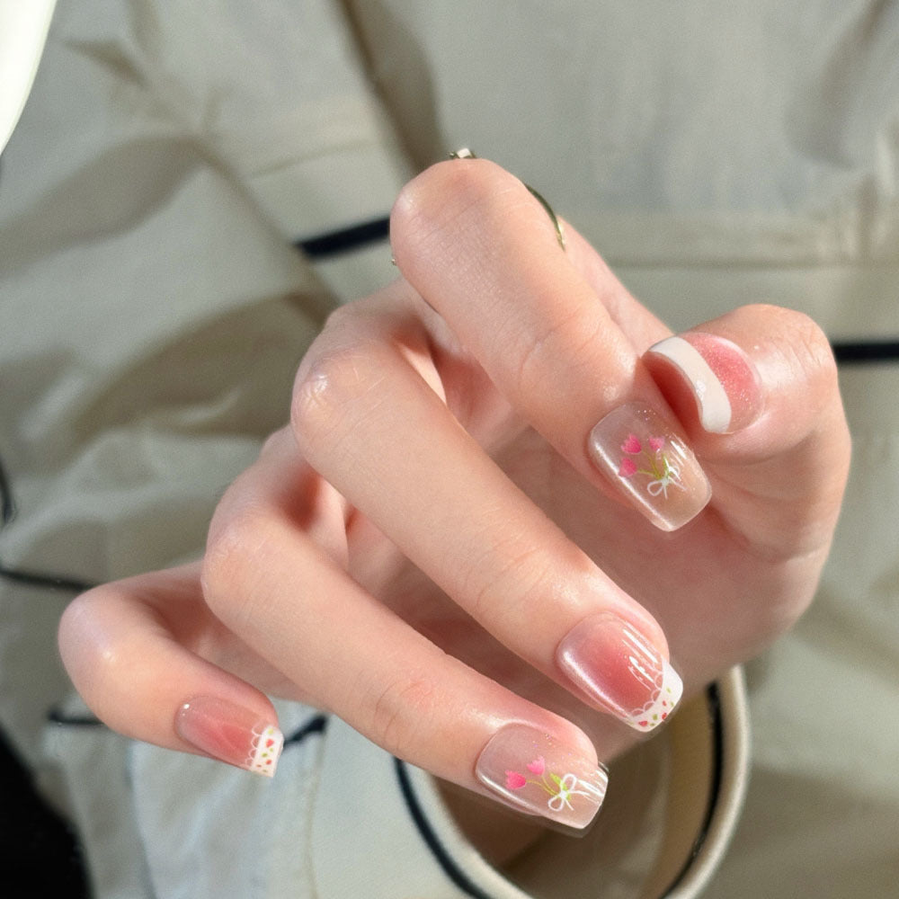Glossy Ombre Press-On Nail Extensions Kalsten