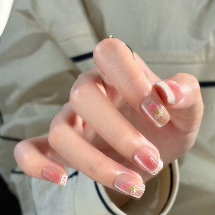 Glossy Ombre Press-On Nail Extensions Kalsten