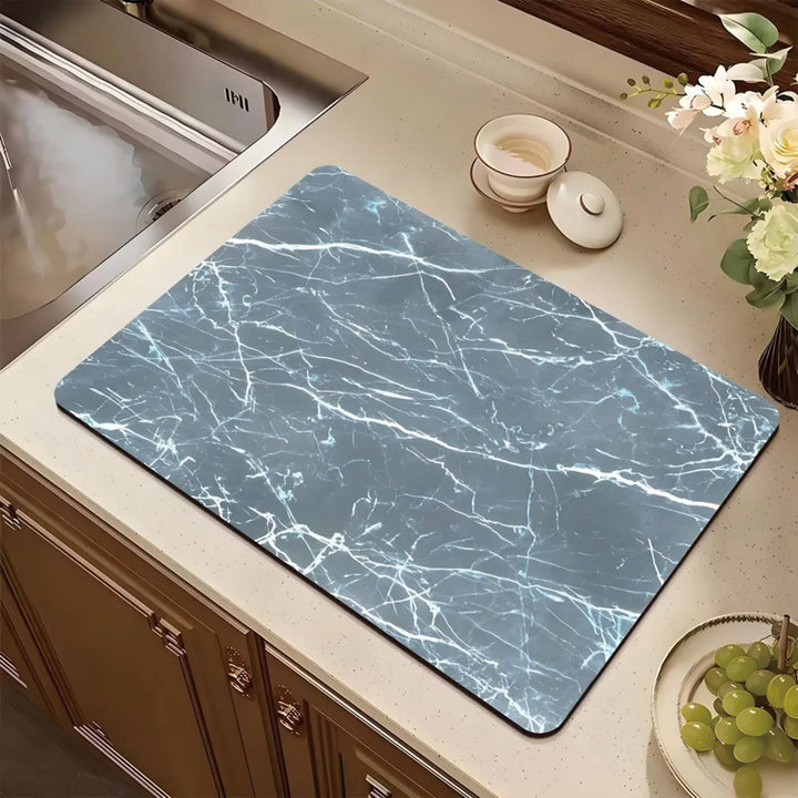 Stylish Marble Pattern Kitchen Mat Kalsten