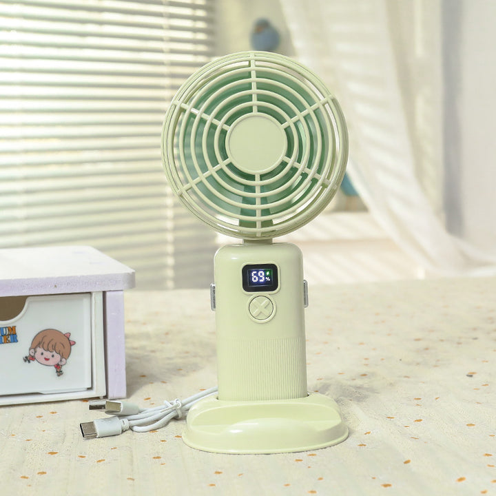 Women's Portable Mini USB Fan with LCD Display Kalsten