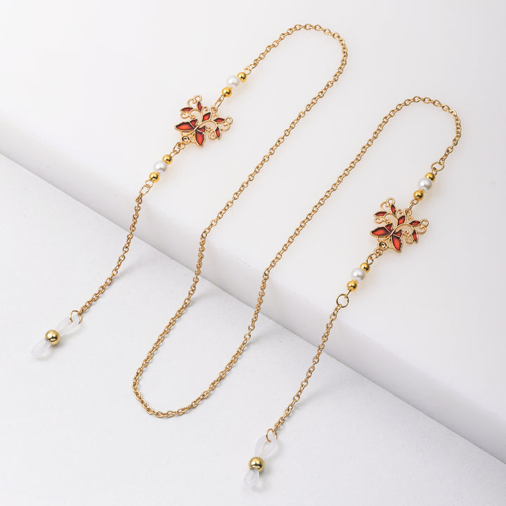 Elegant Floral Eyewear Chain Kalsten