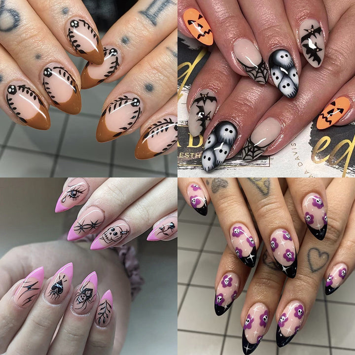 Spooktacular Halloween-Themed Press-On Nails Kalsten