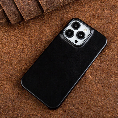 Noxord | Oil Wax Genuine Leather Apple iPhone Case