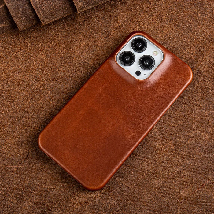 Noxord | Oil Wax Genuine Leather Apple iPhone Case