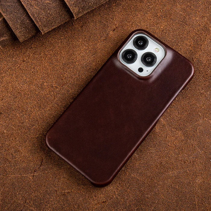 Noxord | Oil Wax Genuine Leather Apple iPhone Case