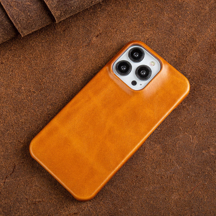 Noxord | Oil Wax Genuine Leather Apple iPhone Case