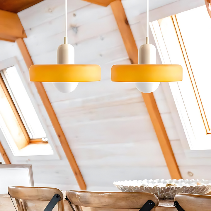 Celeste Élégance - Stylish Pendant Lamp of Metal & Glass Noxord