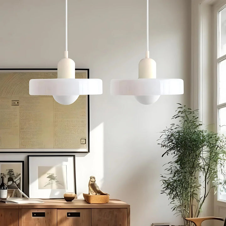 Celeste Élégance - Stylish Pendant Lamp of Metal & Glass Noxord