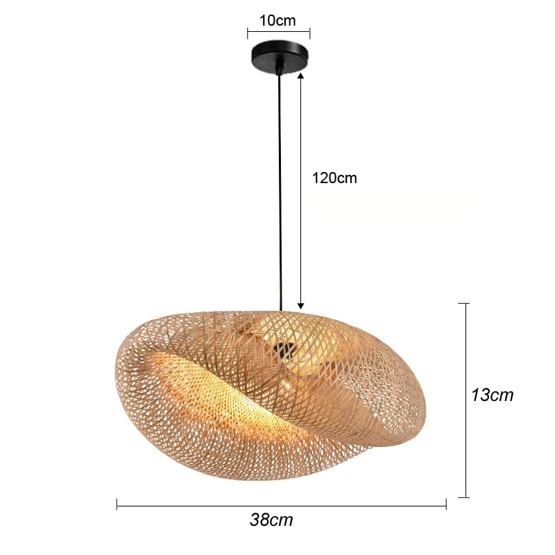 BambooLife Pendant Lamp - Handwoven Bamboo Lampshade for a Warm Interior Kalsten