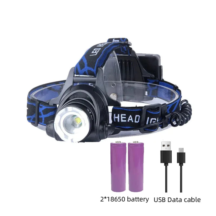 Rechargeable LED headlamp durable, waterproof and powerful | Kalsten