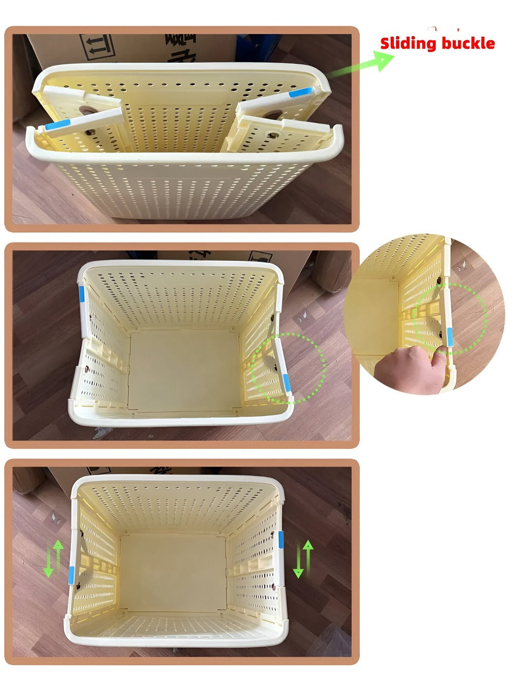 Kalsten | RollEase Foldable Laundry Basket – With Wheels, Compact & Durable for Easy Transport