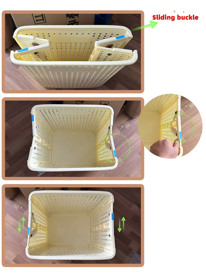 Kalsten | RollEase Foldable Laundry Basket – With Wheels, Compact & Durable for Easy Transport