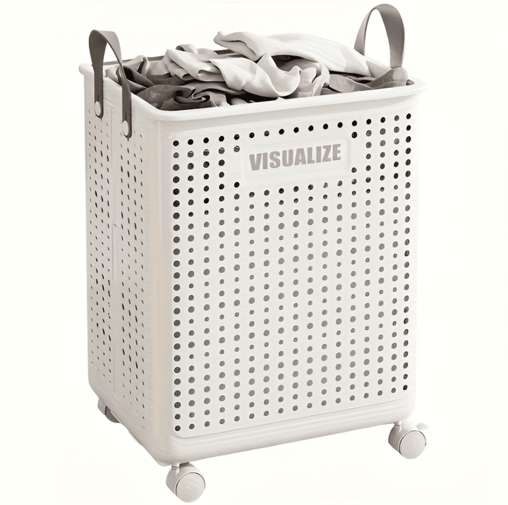 Kalsten | RollEase Foldable Laundry Basket – With Wheels, Compact & Durable for Easy Transport