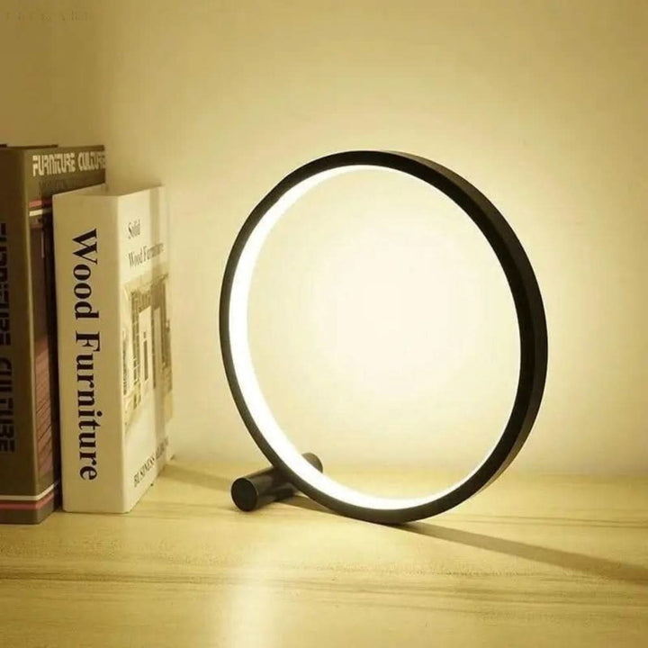 Dimmable LED Ring Table Lamp – Modern Touch Control | Kalsten