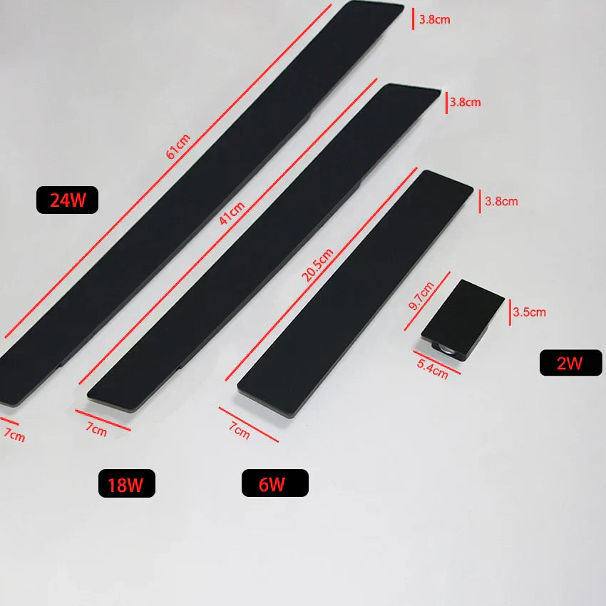 Black Aluminum Waterproof Outdoor Wall Lamp Noxord