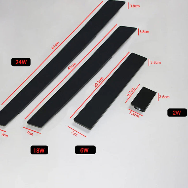 Black Aluminum Waterproof Outdoor Wall Lamp Noxord