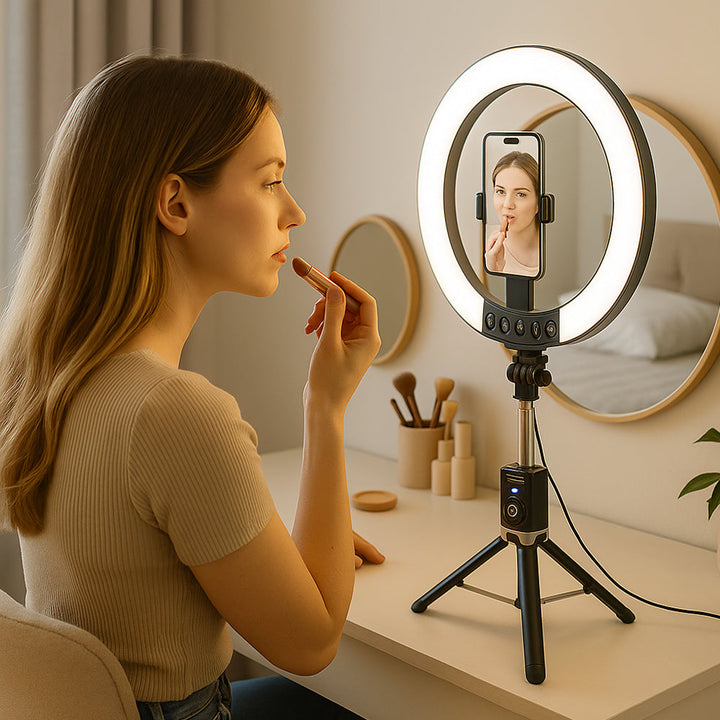 Ring Light with Remote Control & Tripod – 3 Color Temperatures – P220-Q | Kalsten