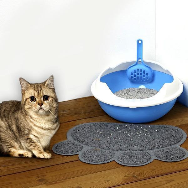 Paw Print Pet Feeding Litter Mat | Kalsten