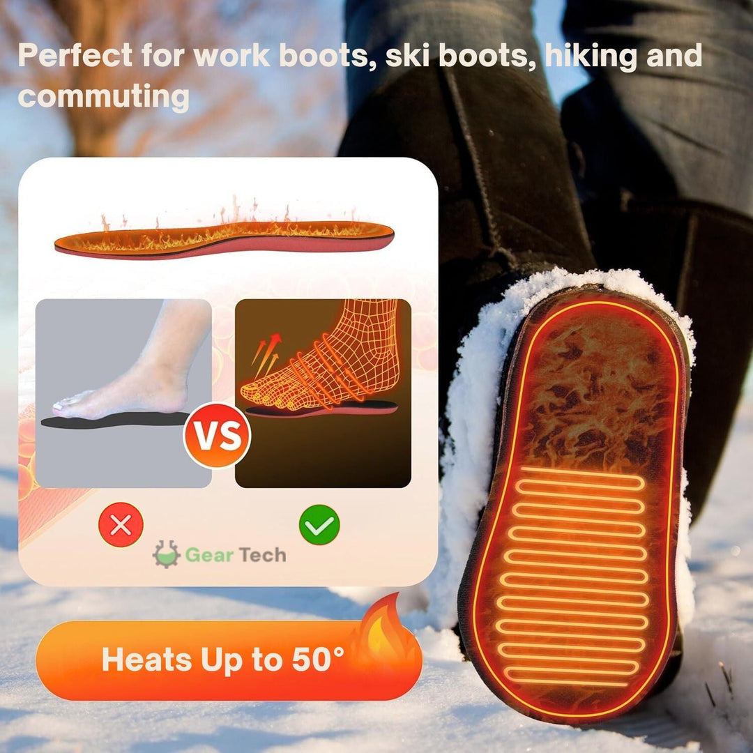 Rechargeable Heated Insoles (UK Winter Comfort)