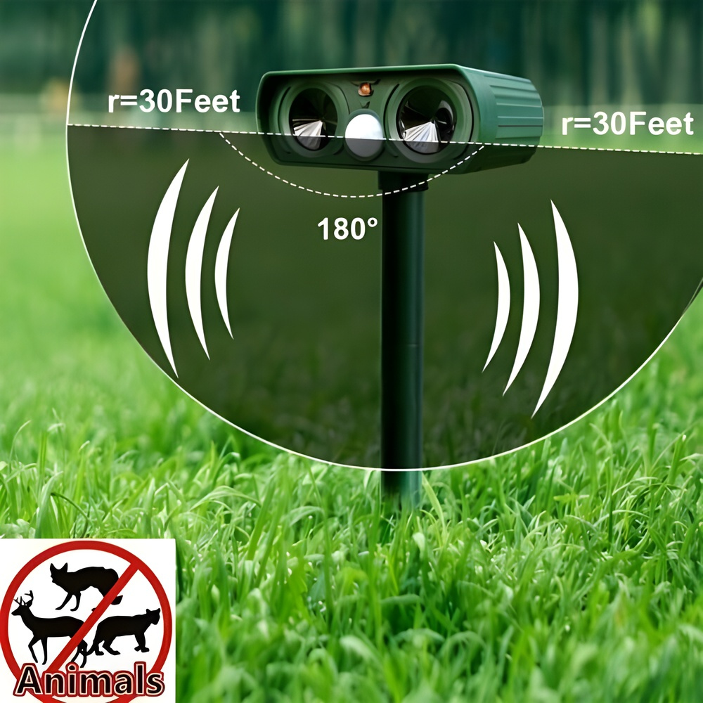 Kalsten | Solar Ultrasonic Outdoor Pest Repeller Motion Activated