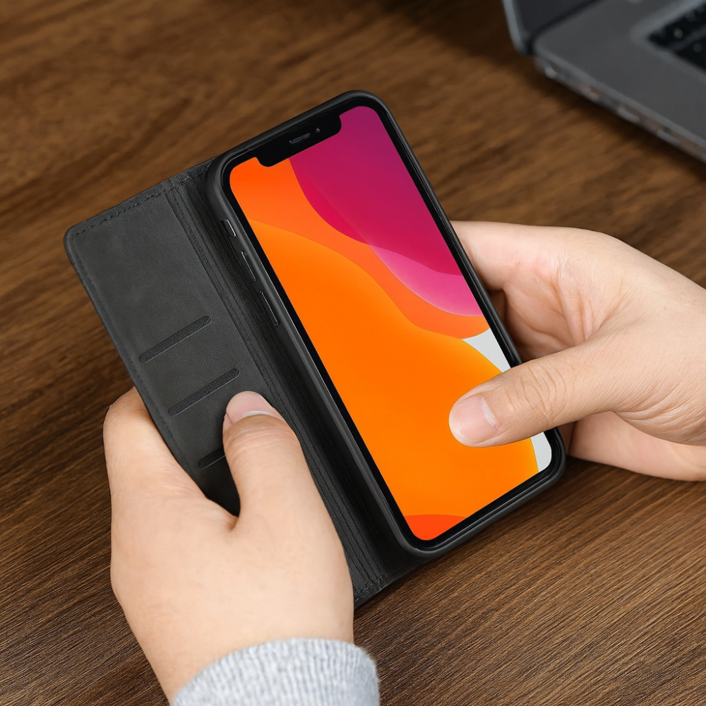 Leather Magnetic Phone Case Slim Shockproof Cover Noxord