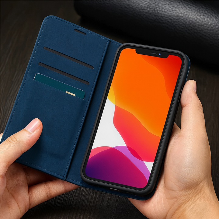 Leather Magnetic Phone Case Slim Shockproof Cover Noxord