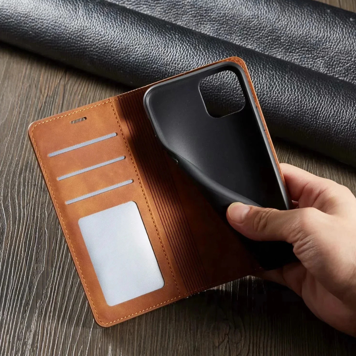 Leather Magnetic Phone Case Slim Shockproof Cover Noxord