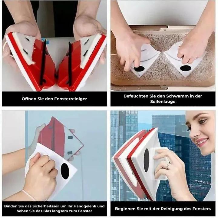 SwipeClean Magnetic Window Cleaner | Kalsten