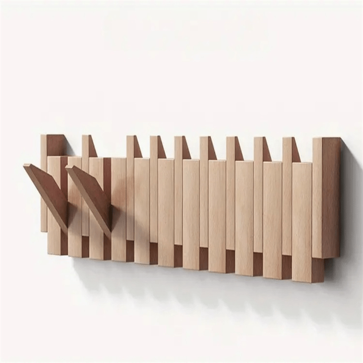 Handmade wooden wardrobe in piano style for stylish wall storage